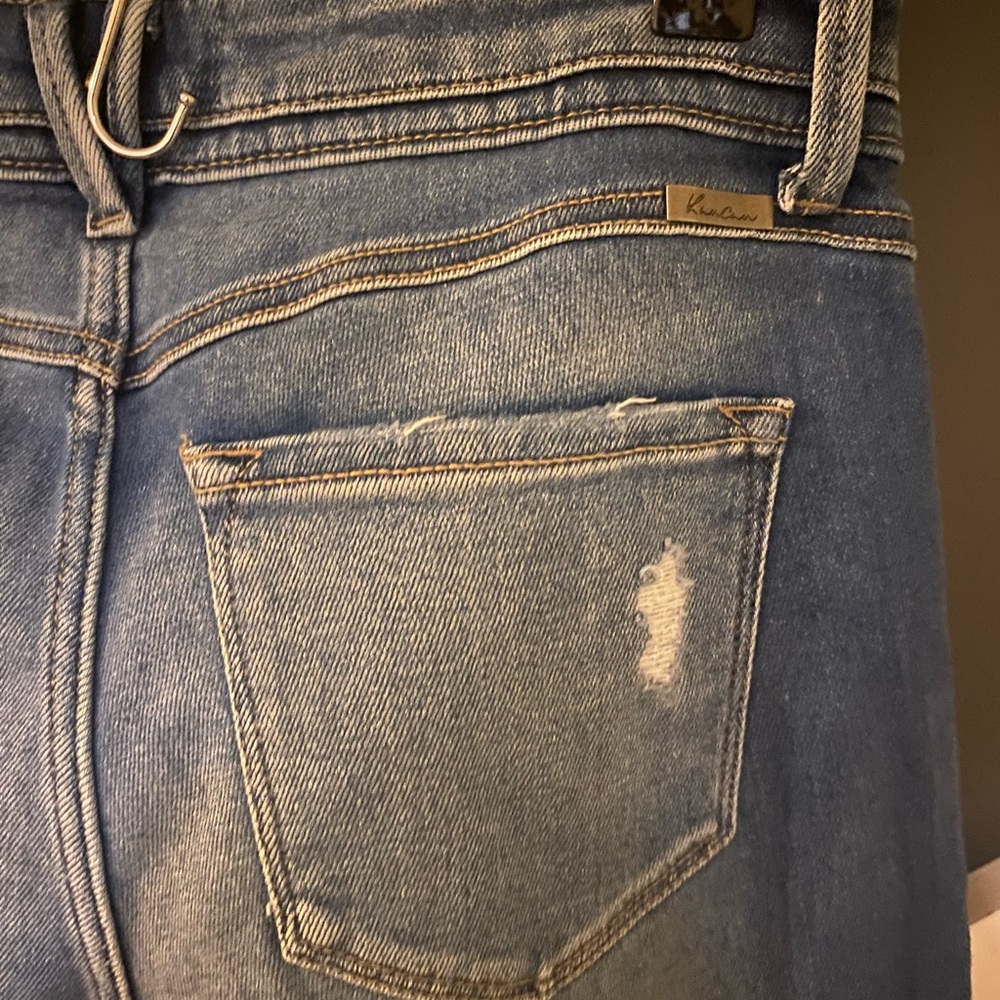 KANCAN Chelsea High Rise Blue Distressed Jeans - NWT SIZE 28 - Picture 8 of 9